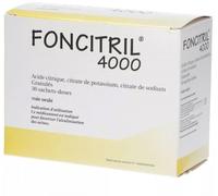 Médicaments sans ordonnance > Médicaments contre les troubles urinaires Foncitril 4000 Sachets-Doses x 30 - Troubles urinaires - Pharmacie en ligne LaSante.net