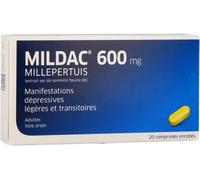 Médicaments sans ordonnance > Médicaments de médecine douce > Médicaments à base de plantes Mildac 600 mg Comprimés Enrobés x 20