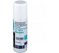 Médicaments sans ordonnance > Médicaments de premiers soins > Médicament antiseptique Chlorhexidine Benzalkonium Alcool Benzylique Biogaran Spray 100 ml