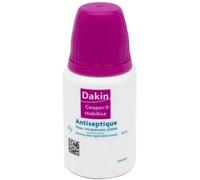 Médicaments sans ordonnance > Médicaments de premiers soins > Médicament antiseptique Dakin Cooper Stabilisé60 ml