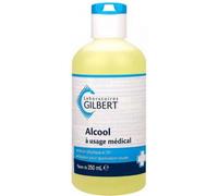 Médicaments sans ordonnance > Médicaments de premiers soins > Médicament antiseptique Gilbert Alcool à Usage Médical 70%250 ml