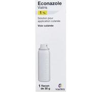 Médicaments sans ordonnance > Médicaments dermatologiques > Médicaments contre les mycoses Econazole Mylan Viatris Solution 30 g