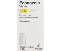 Médicaments sans ordonnance > Médicaments dermatologiques > Médicaments contre les mycoses Econazole Mylan Viatris Poudre 30 g