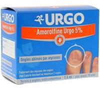Médicaments sans ordonnance > Médicaments dermatologiques > Médicaments contre les mycoses > Médicaments contre la mycose des ongles > Vernis à ongles antifongique pour mycose Amorolfine Urgo 5% Verni