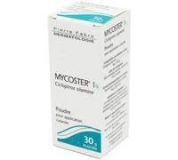 Médicaments sans ordonnance > Médicaments dermatologiques > Médicaments contre les mycoses Mycoster 1% Poudre 30 g