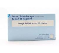 Médicaments sans ordonnance > Médicaments d'ophtalmologie > Lavage ophtalmique Borax/Acide borique Biogaran 13mg/18mg/ml Collyre x 30