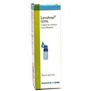 Médicaments sans ordonnance > Médicaments d'ophtalmologie > Médicaments pour l'allergie des yeux Levofree 0,05 % Collyre Flacon 5 ml