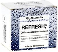 Médicaments sans ordonnance > Médicaments d'ophtalmologie > Médicaments pour soigner une irritation des yeux Refresh Collyrex 30