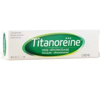 Médicaments sans ordonnance > Médicaments pour la circulation veineuse > Médicaments contre les hémorroïdes Titanoréïne Crème 40 g