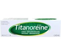 Médicaments sans ordonnance > Médicaments pour la circulation veineuse > Médicaments contre les hémorroïdes Titanoréïne Crème 40 g