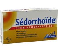 SEDORRHOIDE - Crise hémorroîdaire 15 ans et plus 8 suppositoires Suppositoire(S) pc(s)
