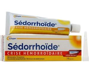 Médicaments sans ordonnance > Médicaments pour la circulation veineuse > Médicaments contre les hémorroïdes Sédorrhoïde Crise Hémorroïdaire Tube Crème 30 g