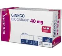 Médicaments sans ordonnance > Médicaments pour la forme et la vitalité Ginkgo Biogaran 40 mg Comprimés Pelliculés x 90
