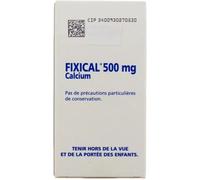 Médicaments sans ordonnance > Médicaments pour la forme et la vitalité > Médicaments à base de vitamines et de minéraux > Médicaments à base de vitamine D Fixical 500 mg Comprimés à Croquer ou à Sucer
