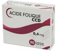 CCD Acide Folique 0,4mg 90 Comprimés