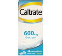 Médicaments sans ordonnance > Médicaments pour la forme et la vitalité > Médicaments à base de vitamines et de minéraux Caltrate 600 mg Comprimés Pelliculés x 60