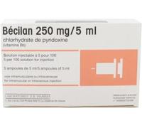 Médicaments sans ordonnance > Médicaments pour la forme et la vitalité > Médicaments à base de vitamines et de minéraux Bécilan 250 mg/5 ml x 5