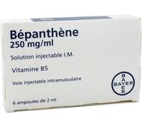 Médicaments sans ordonnance > Médicaments pour la forme et la vitalité > Médicaments contre la chute des cheveux Bépanthène 350 mg/ml Ampoules x 6