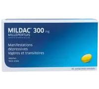 Médicaments sans ordonnance > Médicaments pour la forme et la vitalité > Médicaments contre les troubles du sommeil Mildac 300 mgx 40