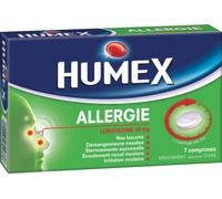 Médicaments sans ordonnance > Médicaments pour le nez et les oreilles > Médicaments antihistaminiques contre les allergies Humex Allergie Loratadine 10 mg x 7