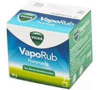 Médicaments sans ordonnance > Médicaments pour le nez et les oreilles > Médicaments contre le rhume Vicks Vaporub Pommade50 g
