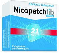 Médicaments sans ordonnance > Médicaments pour le sevrage tabagique NicopatchLib 21 mg/24 h Patchsx 7