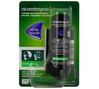 Médicaments sans ordonnance > Médicaments pour le sevrage tabagique NicoretteSpray 1 mg Menthe Fraîche Solution en spray x 150