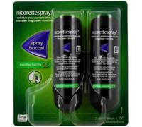 Médicaments sans ordonnance > Médicaments pour le sevrage tabagique > Sprays anti-tabac et inhaleurs NicoretteSpray 1 mg Menthe Verte Spray buccal x 150