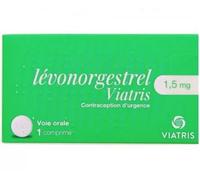 Médicaments sans ordonnance > Médicaments pour les troubles féminins > Contraception > Contraception d'urgence et pilules du lendemain Lévonorgestrel Mylan Viatris 1,5 mg Comprimés