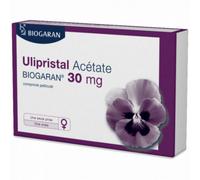 Médicaments sans ordonnance > Médicaments pour les troubles féminins > Contraception > Contraception d'urgence et pilules du lendemain Biogaran Ulipristal Acetate 30 mg x 1 - Contraception d'urgence -