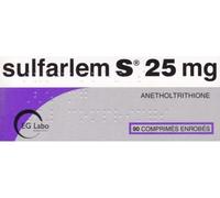 Médicaments sans ordonnance > Médicaments pour soigner les maux de bouches > Médicaments contre la bouche sèche Sulfarlem S25 Comprimés x 90
