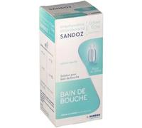 Médicaments sans ordonnance > Médicaments pour soigner les maux de bouches > Médicaments pour bains de bouche > Bains de bouche antiseptiques Sandoz Chlorhexidine/Chlorobutanol 0,5 ml / 0,5 g Bain de