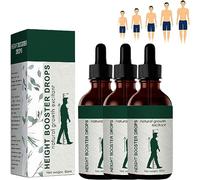Medicare Lot de 3 gouttes de croissance et hauteur Medicare 2023 - Huile scientifique pour l'augmentation de la hauteur et la croissance osseuse des jeunes