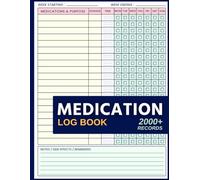 Medication Log Book: Weekly Medication Tracker with Daily Checkboxes to Record Dosage, Time and Medicine Intake | Organize Prescriptions, Never Miss a ... Notes | 8.5 x 11, 100 Pages, Large Print