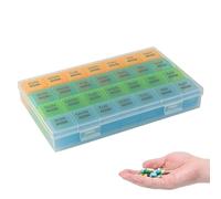 Medication Organizer - 28 Daypill Planner, Portable Multipurpose Medicine Holder, Long Lasting Travelpill Box | Dust Proof Container Personal Organizer for Kids Adults Seniorsvitamins Supplement