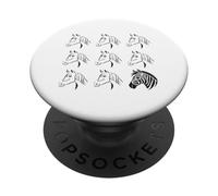 Médicaux Zèbre Chevaux Mutation Génétique Besoins Spéciaux Rare PopSockets PopGrip Adhésif
