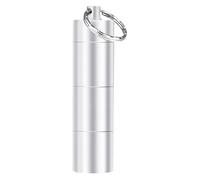 Medicine Organizer Case - Waterproof Aluminum Storage Dispenser, Multi Compartment Holder, Portable Travel Container | Reliable Supplement Management for Office, School, Travel, Camping, Hiking,
