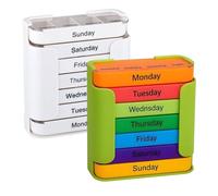 Medicine Pill Organizer - 7 Days Diet Supplément Case | Portable Pill Organizer 4 Times a Day for Kids Elderly Home Work School Hospital Airplane Vacation Travel