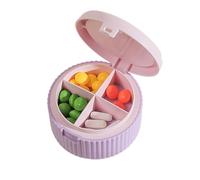 Medicine Pill Organizer - Medicine Box Container avec tasse d'eau pliable | Organisateur de petits suppléments pour femmes, hommes, personnes âgées, personnes âgées
