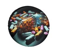 Medicine Pills - Housses de pneu imperméables et anti-UV, 71,1 cm, pour camping-car, camion, VUS, remorque universelle pour toutes les saisons