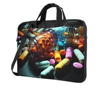 Medicine Pills Sac fourre-tout pour ordinateur portable de 14" pour homme et femme