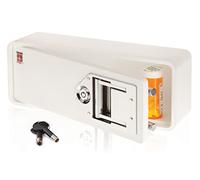 MEDICINE RX SAFE Boîte de serrure en plastique et alliage d'acier, blanc