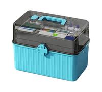 Medicine Storage Box - Box De Primeros Auxilios | Contenedor De Medicamentos Para El Hogar | Cajas De Almacenamiento De 3 Capas Con Mango | Contenedores De Suministro Médico De Gran Capacidad Para Uso