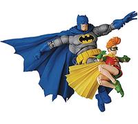Medicom Toy – Figurine MAFEX – Batman Dark Knight Returns (version bleue) & Robin – 11–16 cm