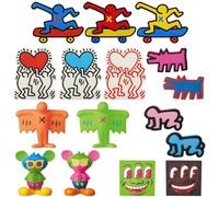 MediCom Toy Mini VCD Keith Haring #3 Keith Haring #3 Hauteur totale environ 62 mm, sans échelle, figurine finie peinte, boîte de 16 pièces