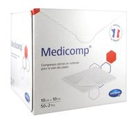 Medicomp Compresses en Non-Tissé 10cm x 10cm 50 sachets