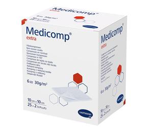 Medicomp® Compresses non tissées stériles 10 x cm 6 couches 25x2 pc(s)