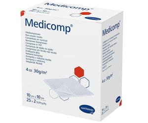 Medicomp® Compresses stériles non tissées 10 x cm 4 couches 25x2 pc(s)