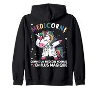 Médicorne Humour Femme Médecin Licorne Cadeau Sweat à Capuche