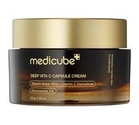 medicube Hidratante Facial Deep Vitamin C Golden Capsule, Cápsulas Liposomales Para Arrugas, Gel Transparente Para Una Piel Radiante Y Luminosa, Para Un Cuidado De La Piel Coreano De 1.94 Onzas
